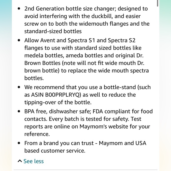 Maymom bottle adapters set of two - Picture 2 of 5